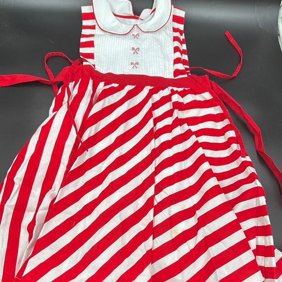 Rosa Flamenco candy cane Red and White Striped Dress - Picture 1 of 5